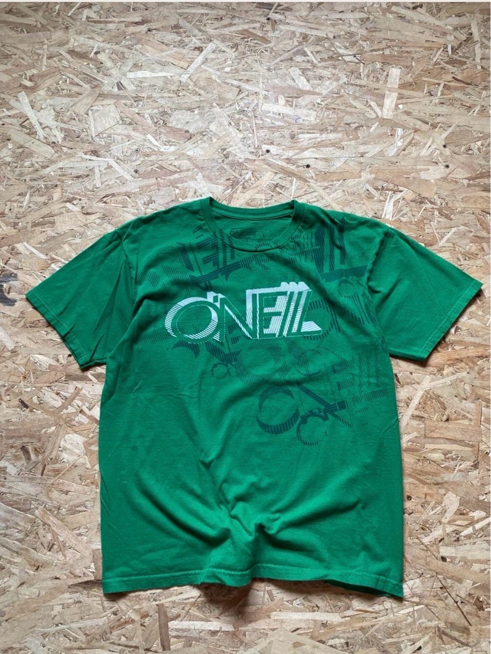 O'Neill Green Y2K Short Sleeve Graphic Logo Tee